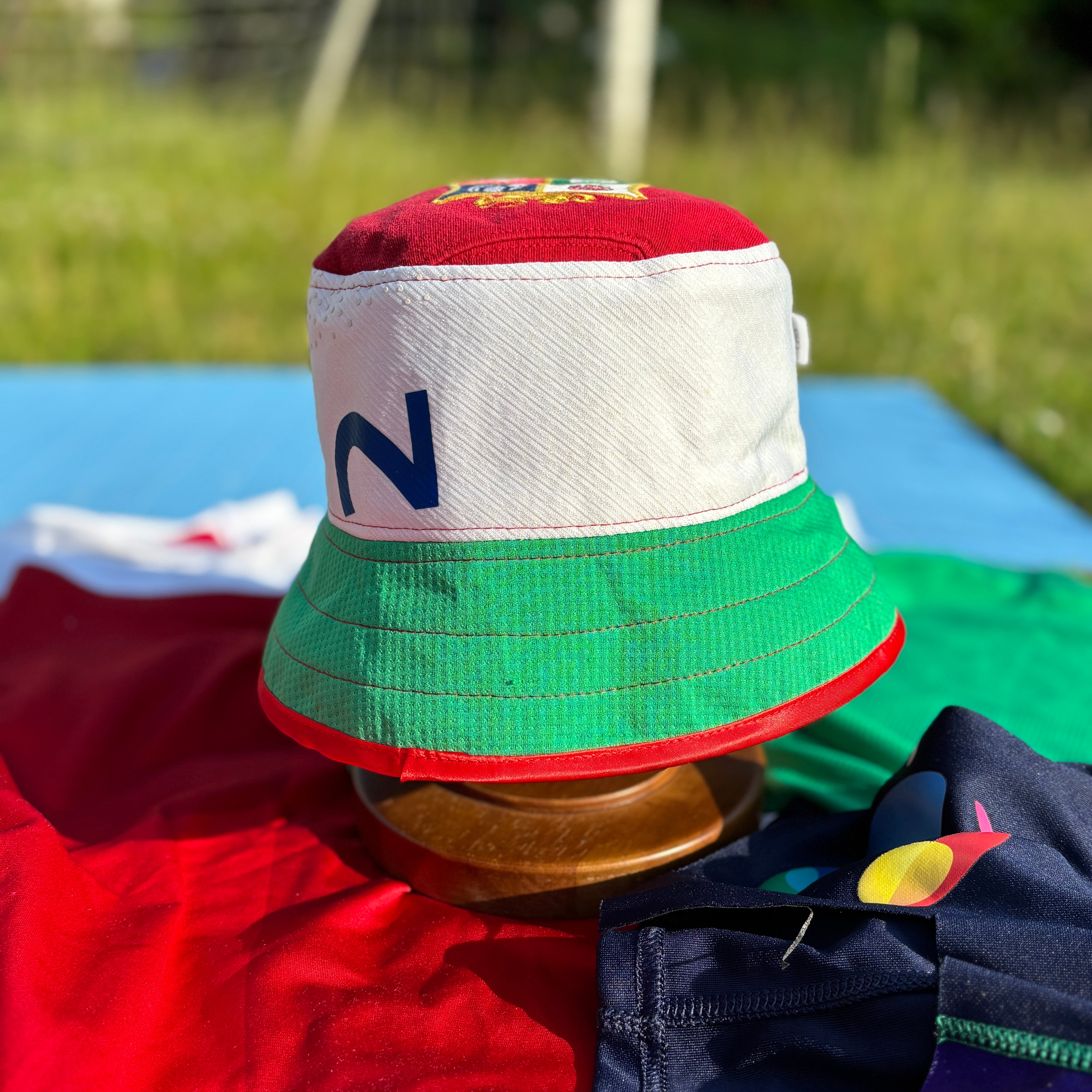 Britsh & Irish Lions bucket hat (adult 62-63cm) - handmade from original jerseys