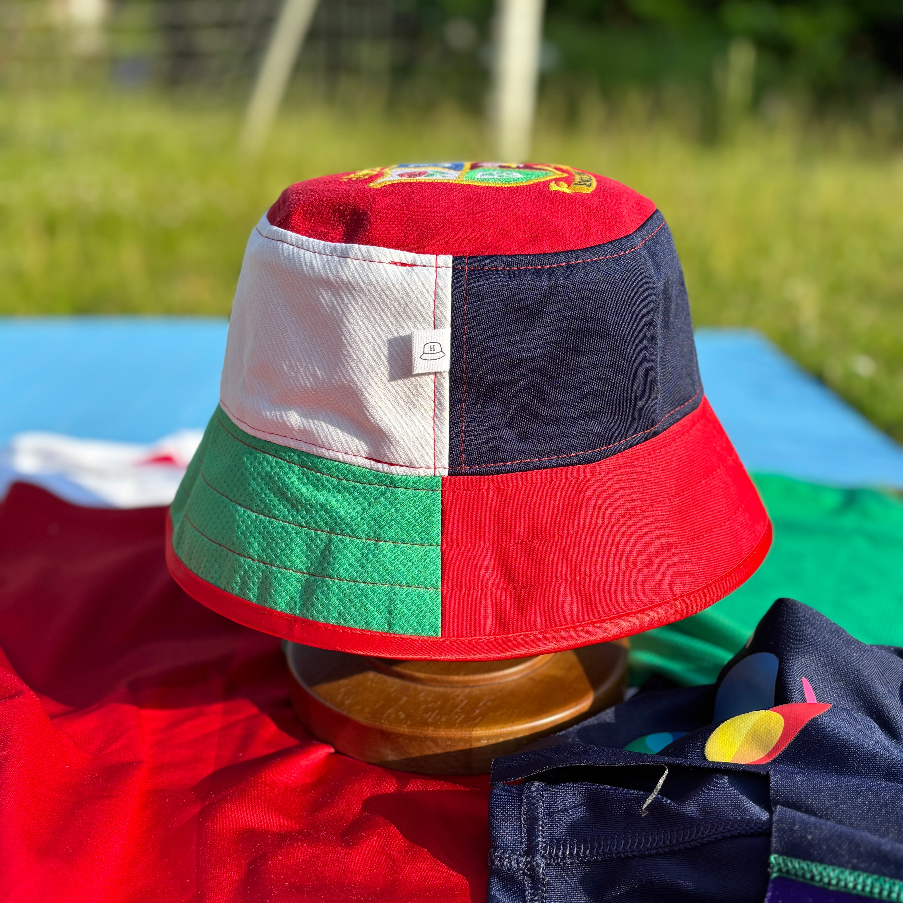 Britsh & Irish Lions bucket hat (adult 62-63cm) - handmade from original jerseys