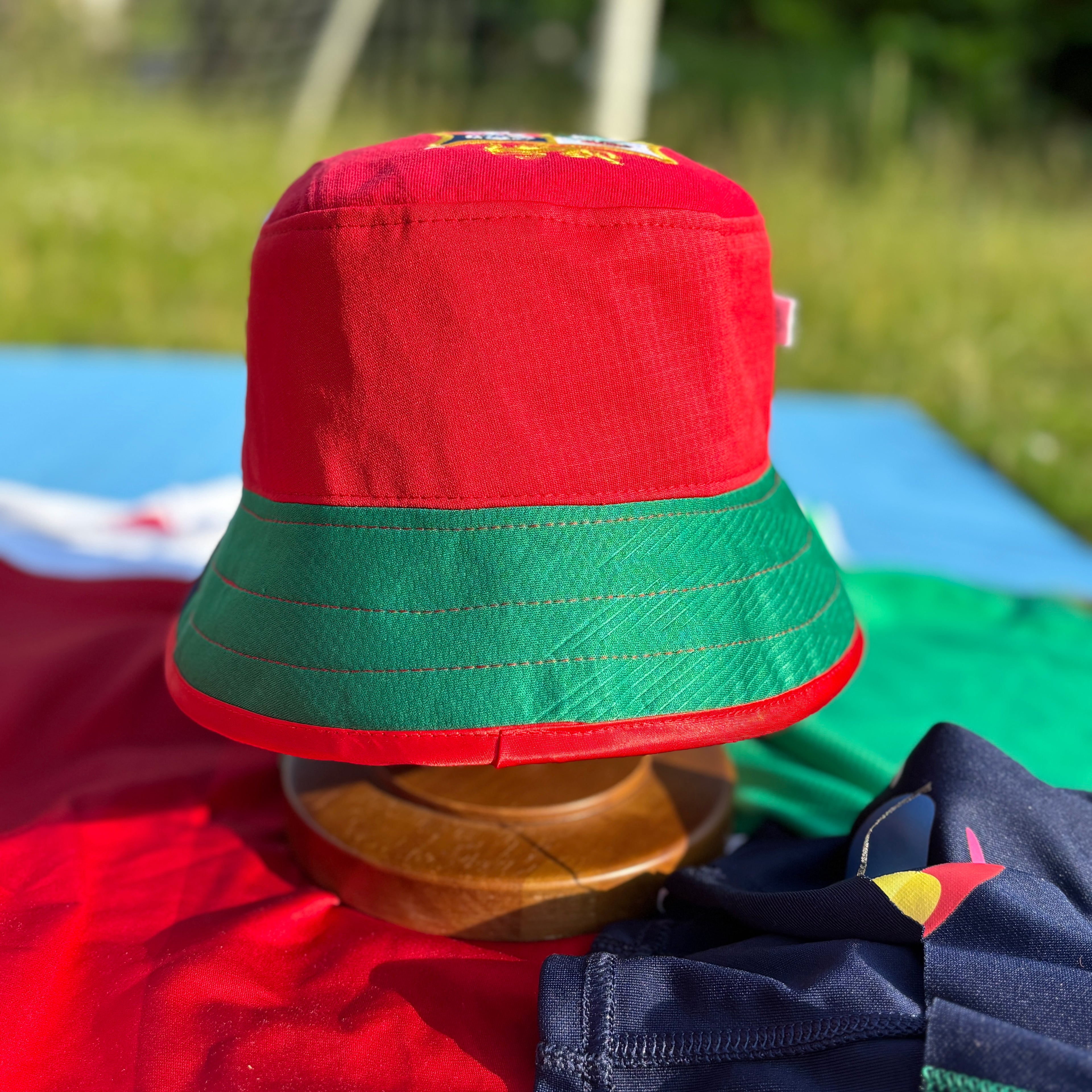 Britsh & Irish Lions bucket hat (adult 62-63cm) - handmade from original jerseys