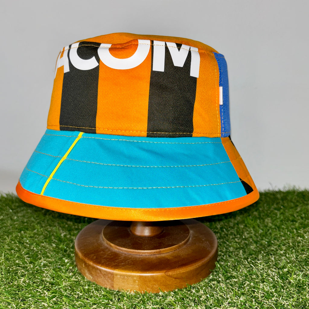 Hull City bucket hat (adult 62-63 cm) - handmade from replica shirts