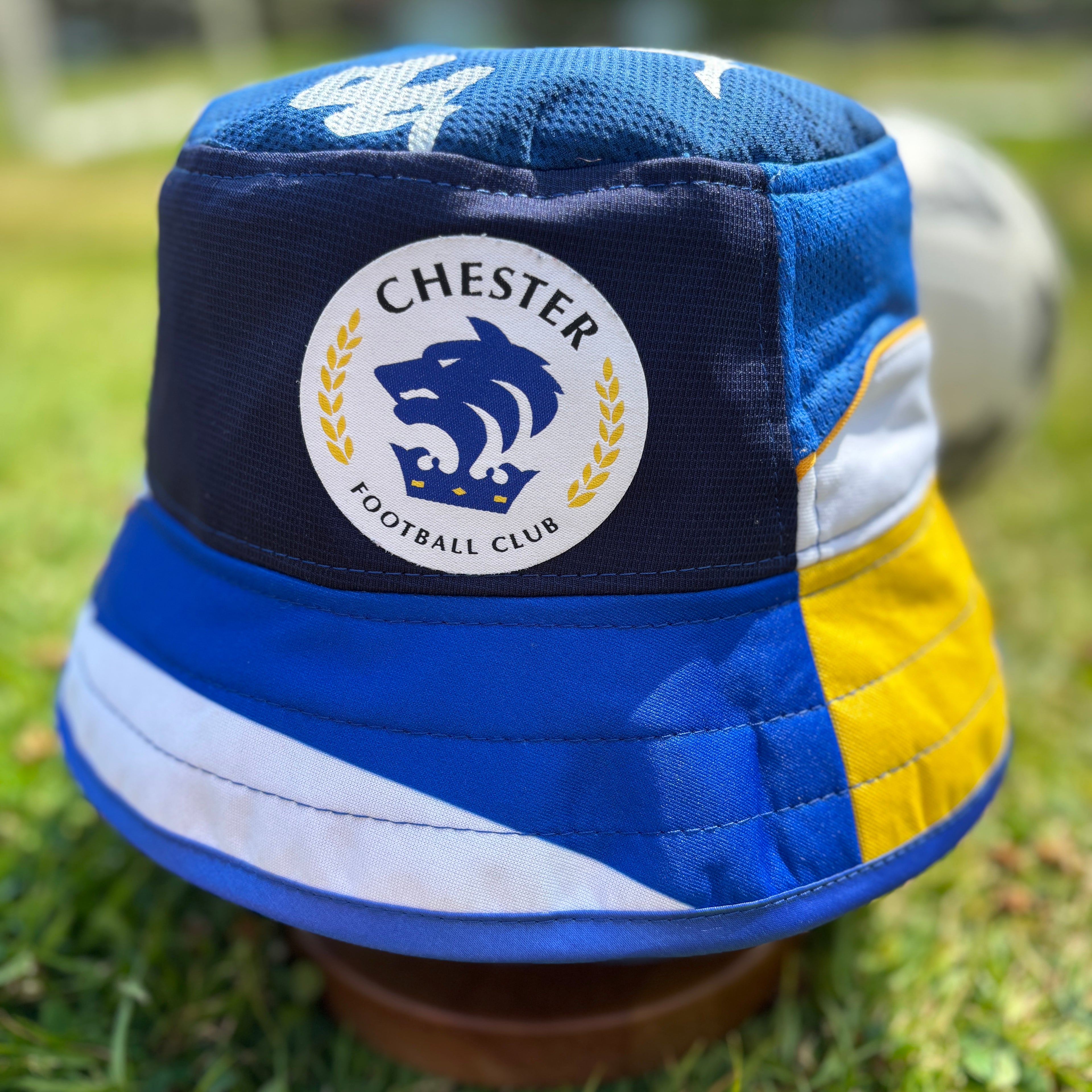 Chester FC bucket hat (adult 62-63 cm) - handmade from original shirts