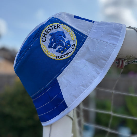 Chester FC bucket hat (adult 62-63 cm) - handmade from original shirts