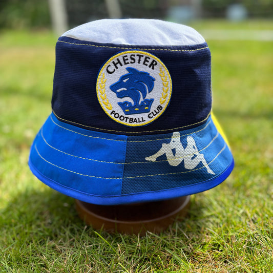 Chester FC bucket hat (adult 62-63 cm) - handmade from original shirts