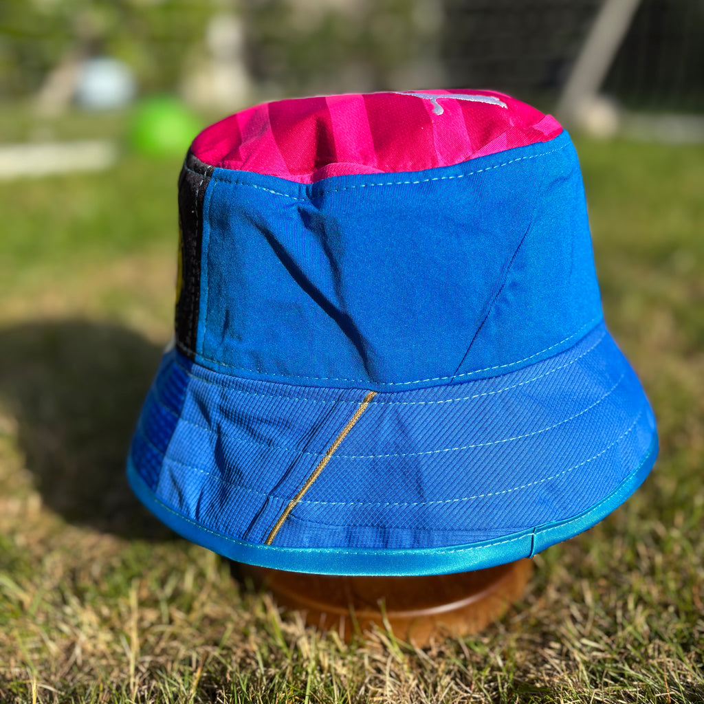 Stockport County bucket hat (adult 62-63 cm) - handmade from original shirts