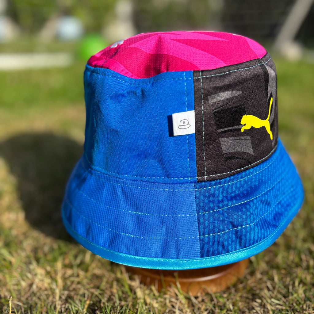 Stockport County bucket hat (adult 62-63 cm) - handmade from original shirts