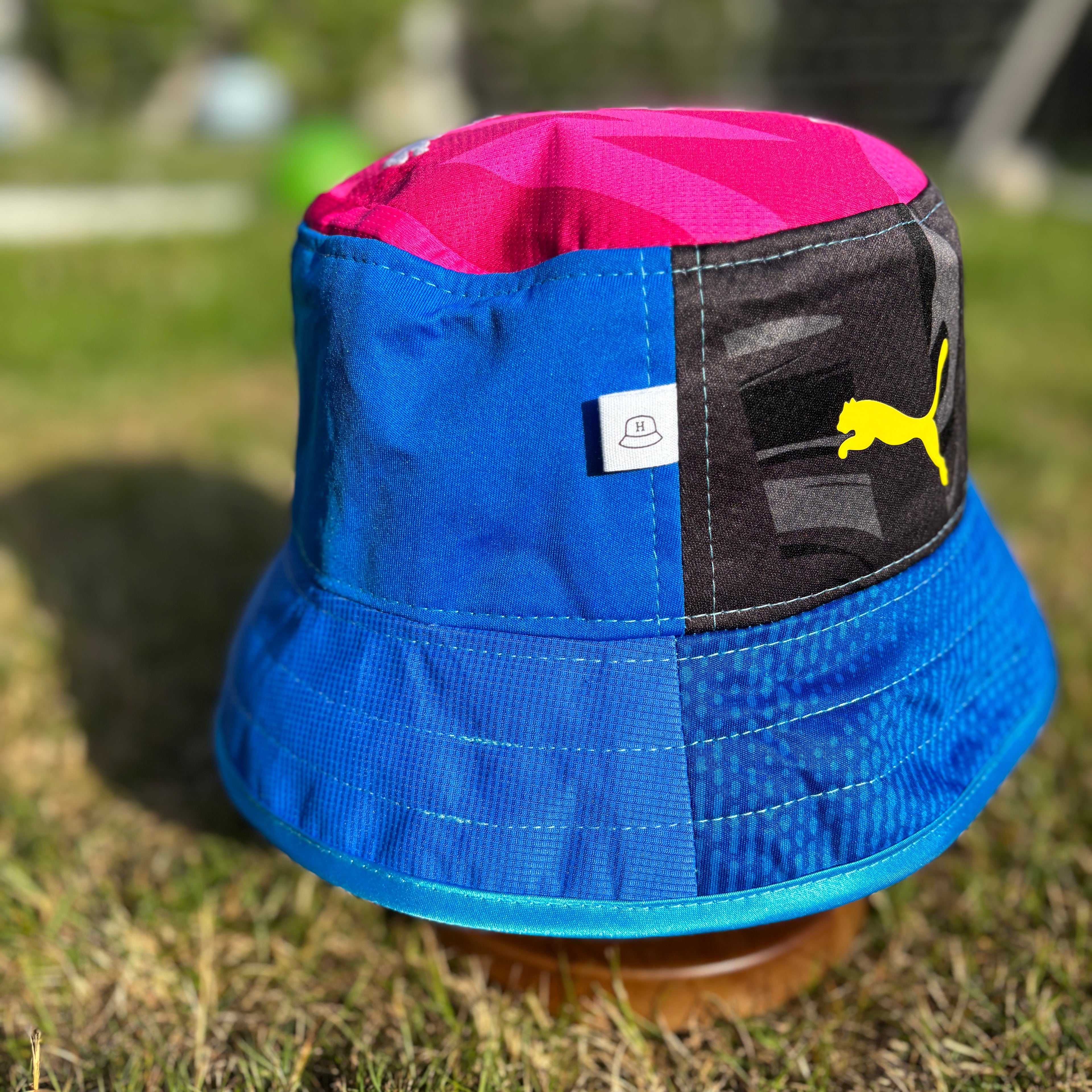 Stockport County bucket hat (adult 62-63 cm) - handmade from original shirts
