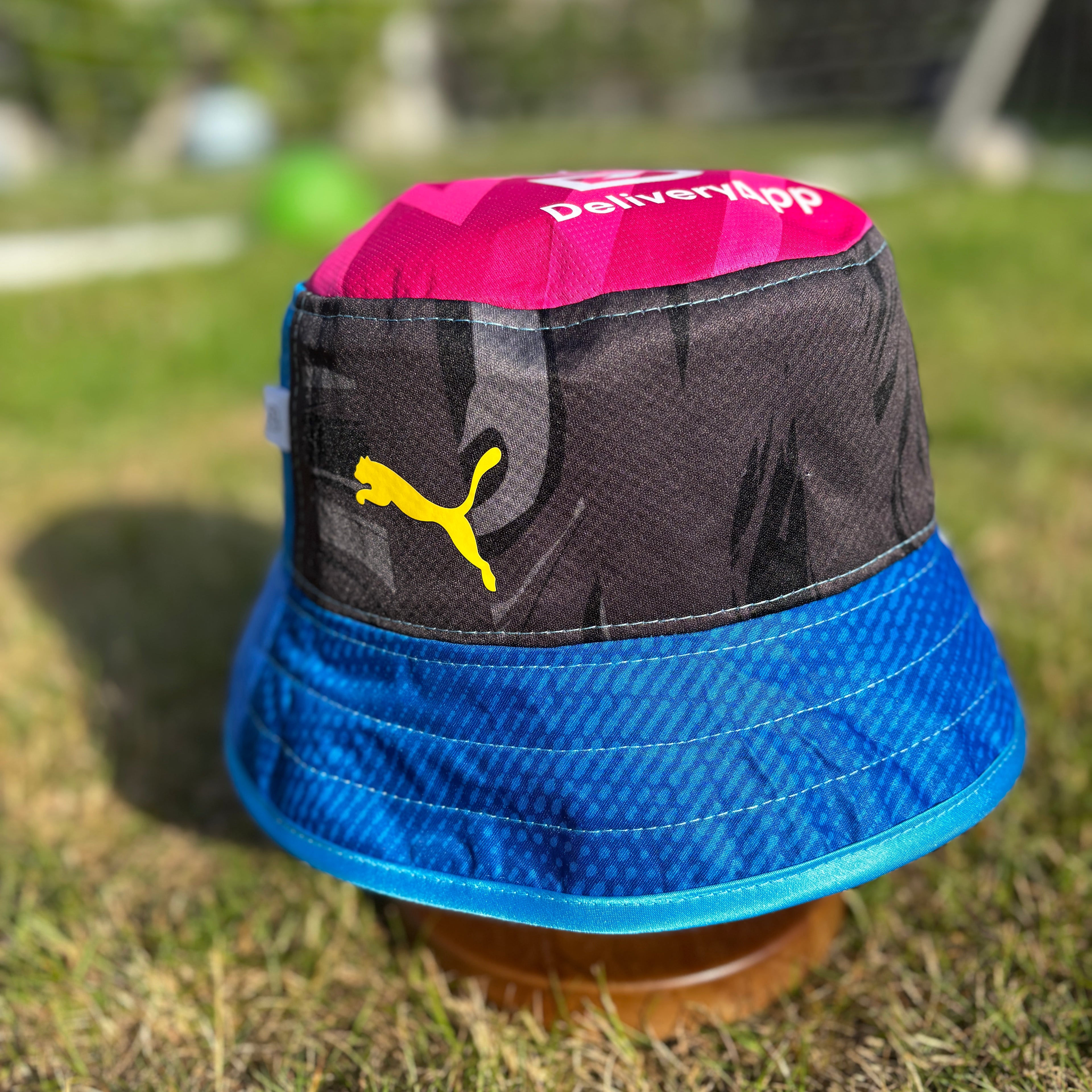Stockport County bucket hat (adult 62-63 cm) - handmade from original shirts