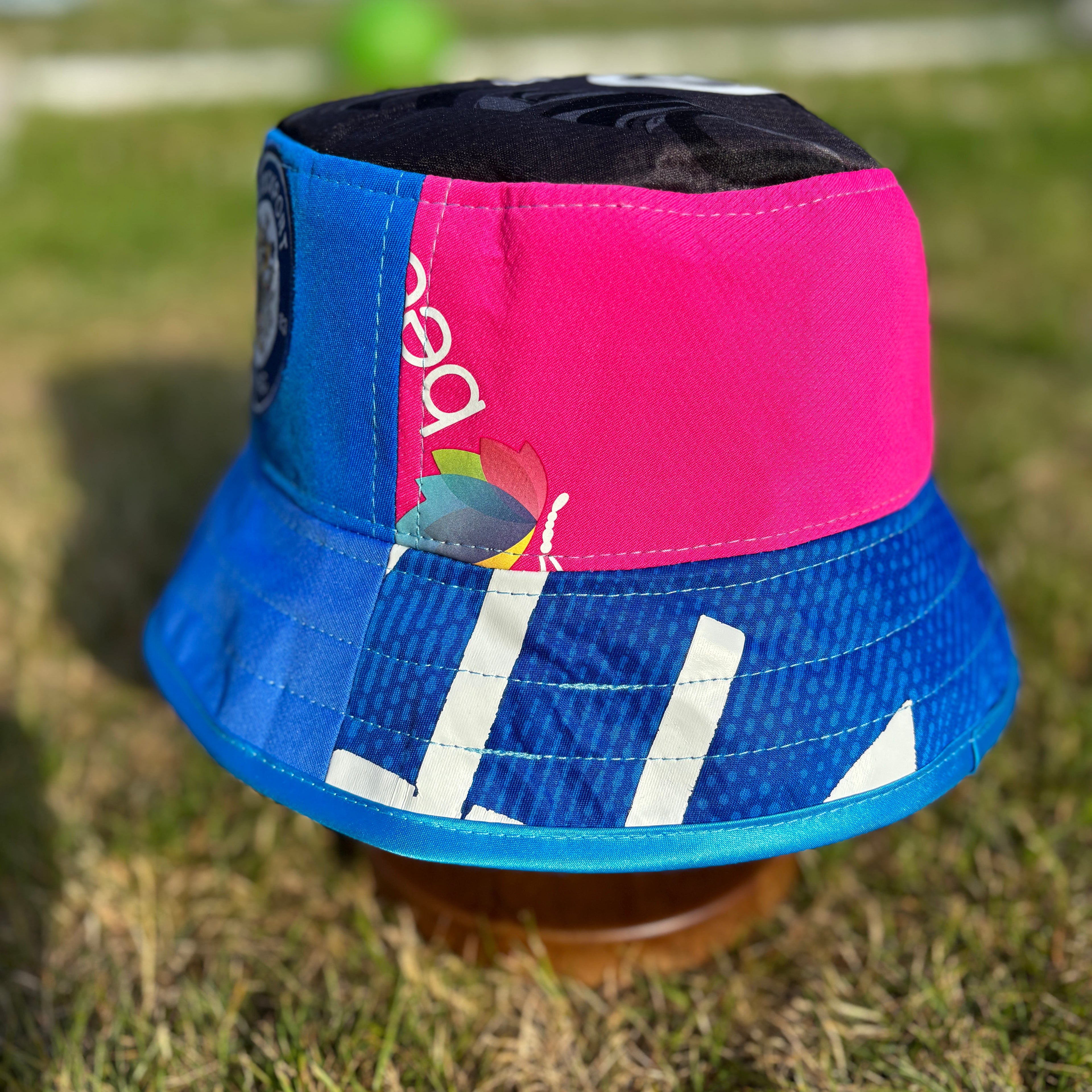 Stockport County bucket hat (adult 62-63 cm) - handmade from original shirts