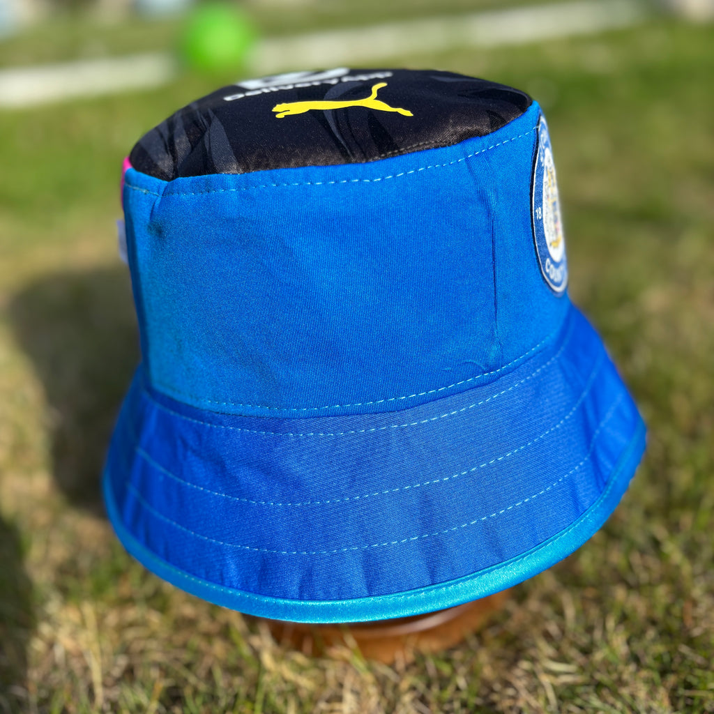 Stockport County bucket hat (adult 62-63 cm) - handmade from original shirts