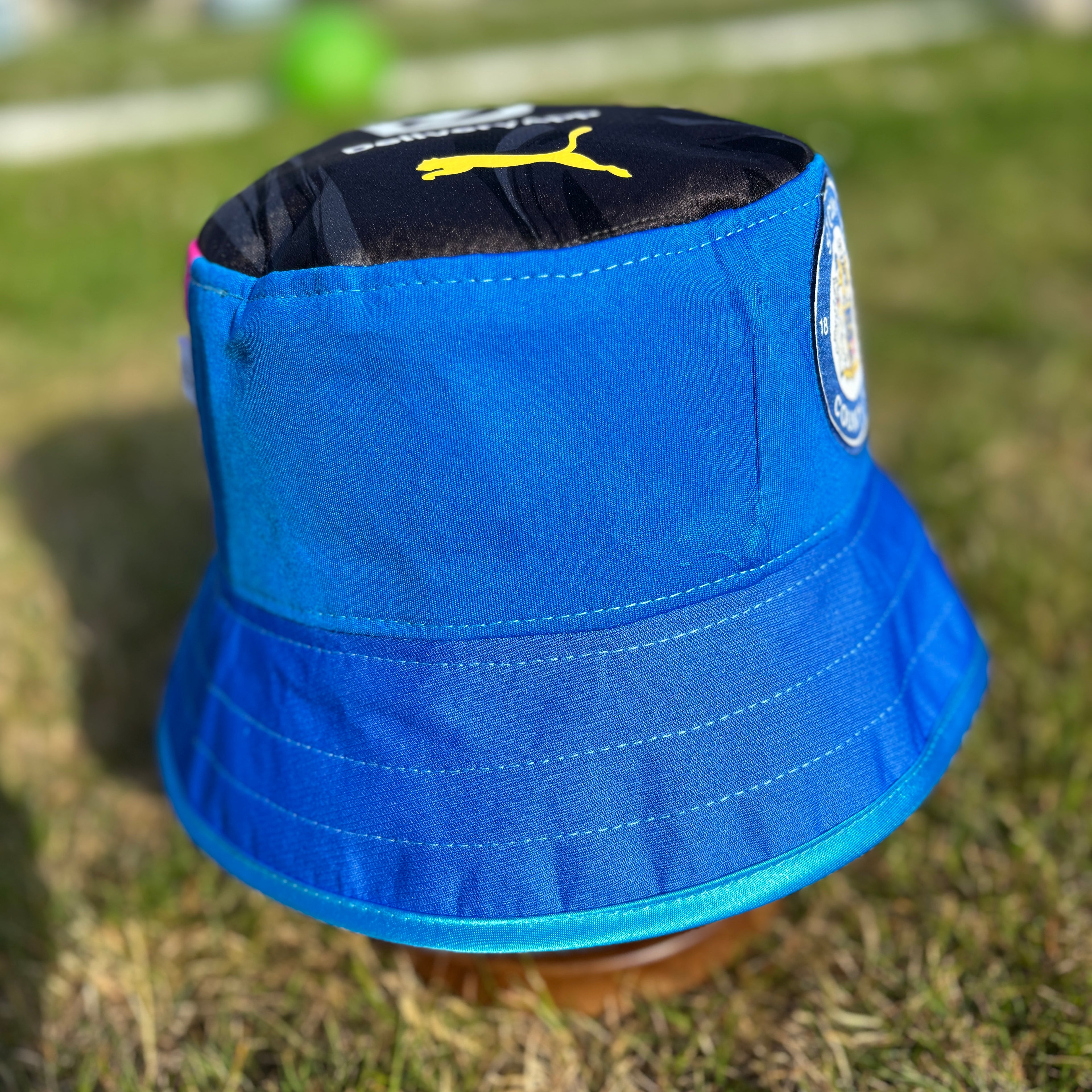 Stockport County bucket hat (adult 62-63 cm) - handmade from original shirts