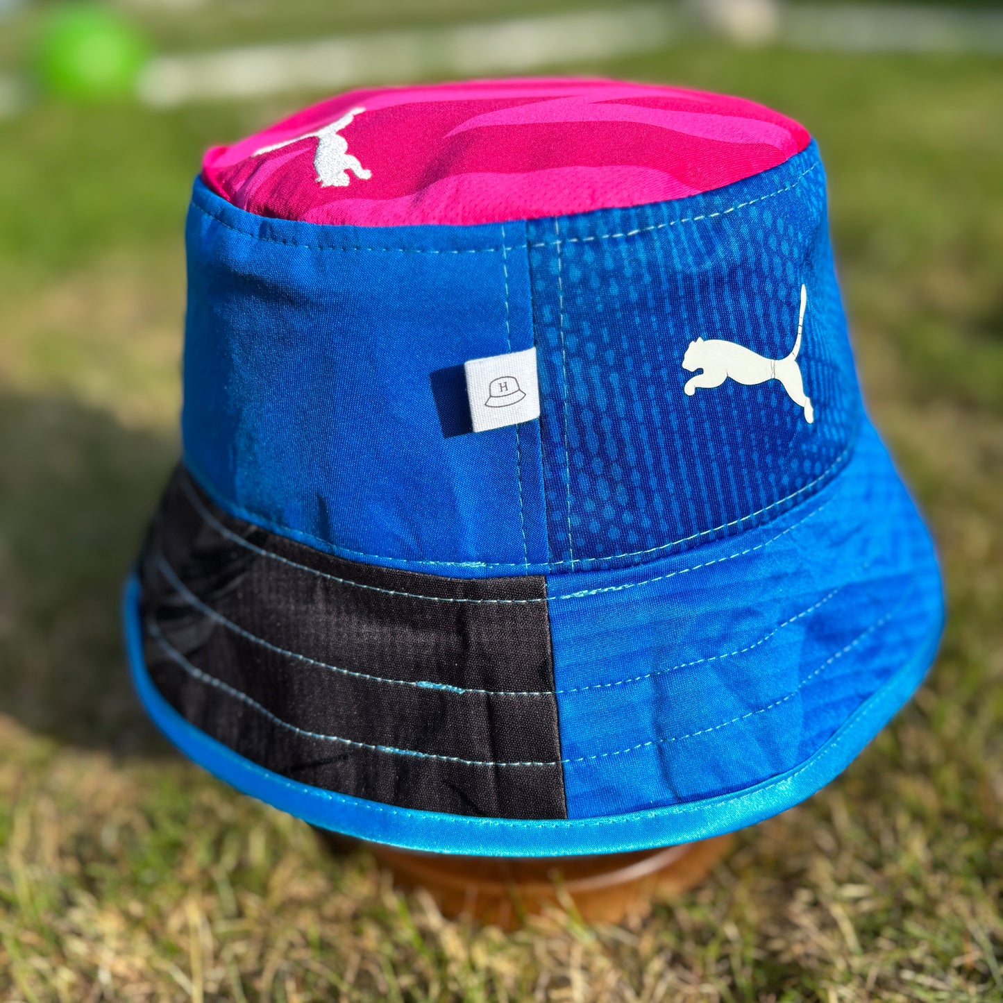 Stockport County bucket hat (adult 62-63 cm) - handmade from original shirts