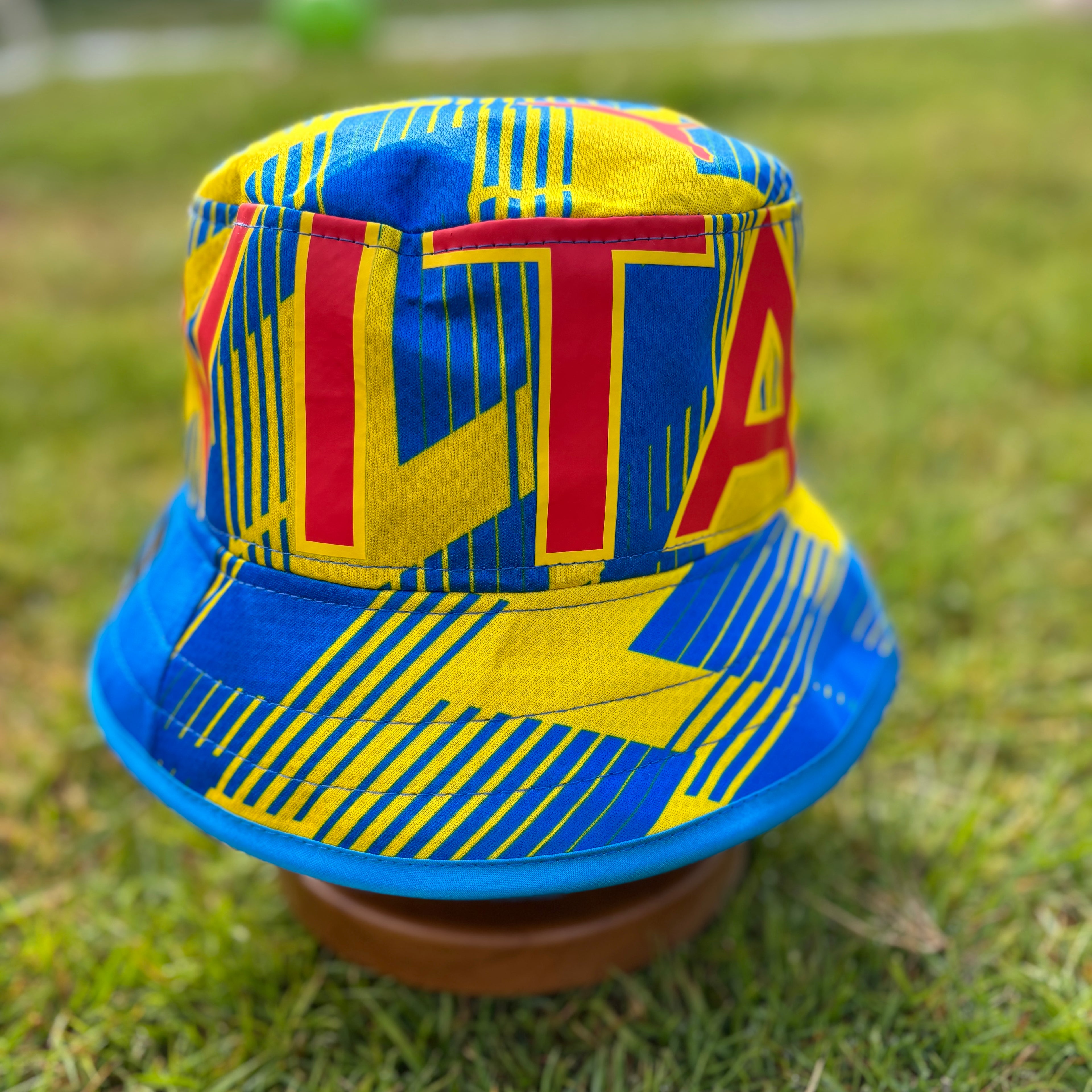 Stockport County bucket hat (adult 62-63 cm) - handmade from 24/25 Third Kit