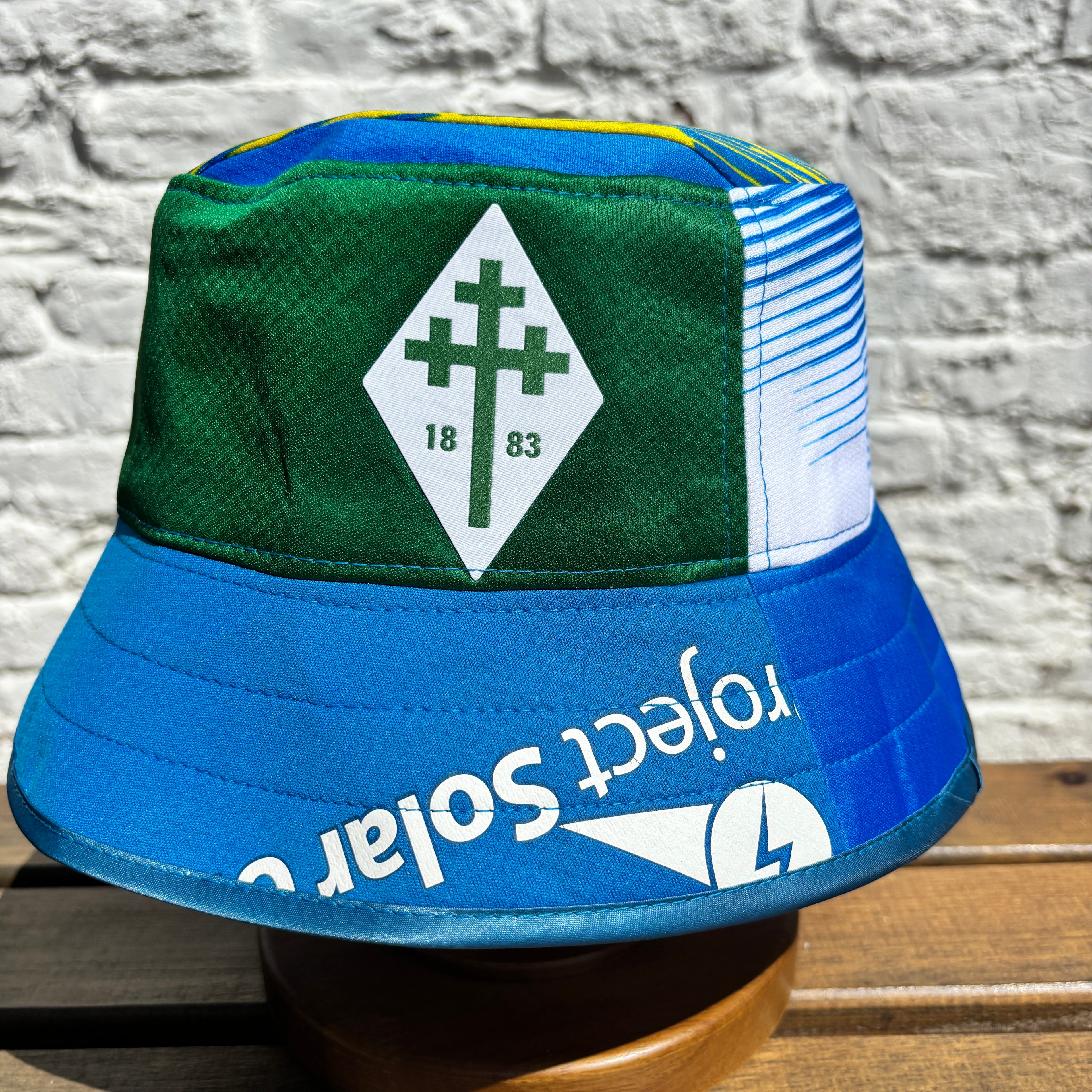 Stockport County bucket hat (adult 62-63 cm) - handmade from original shirts