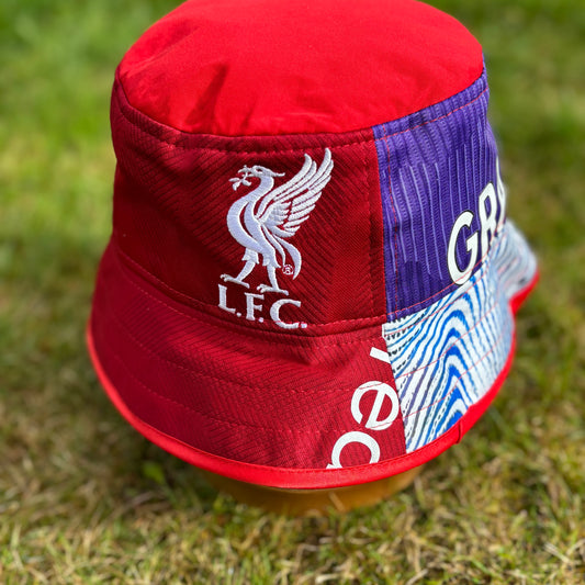 Liverpool bucket hat (adult 62-63 cm) - handmade from original shirts
