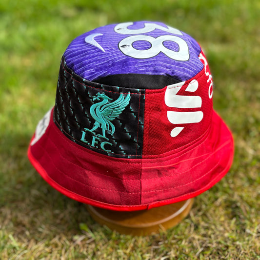 Liverpool bucket hat (youth/small adult 59-60 cm) - handmade from original shirts