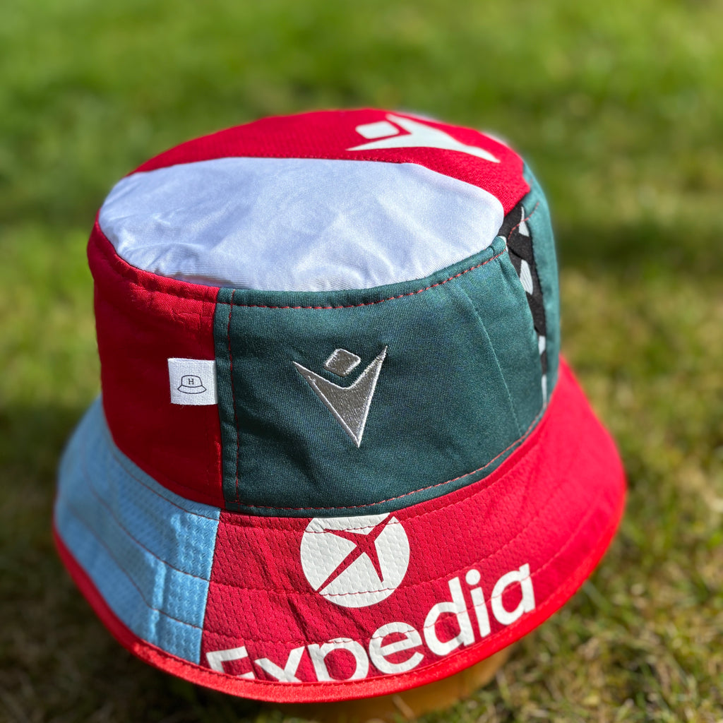 Wrexham bucket hat (adult 62-63 cm) - handmade from original shirts