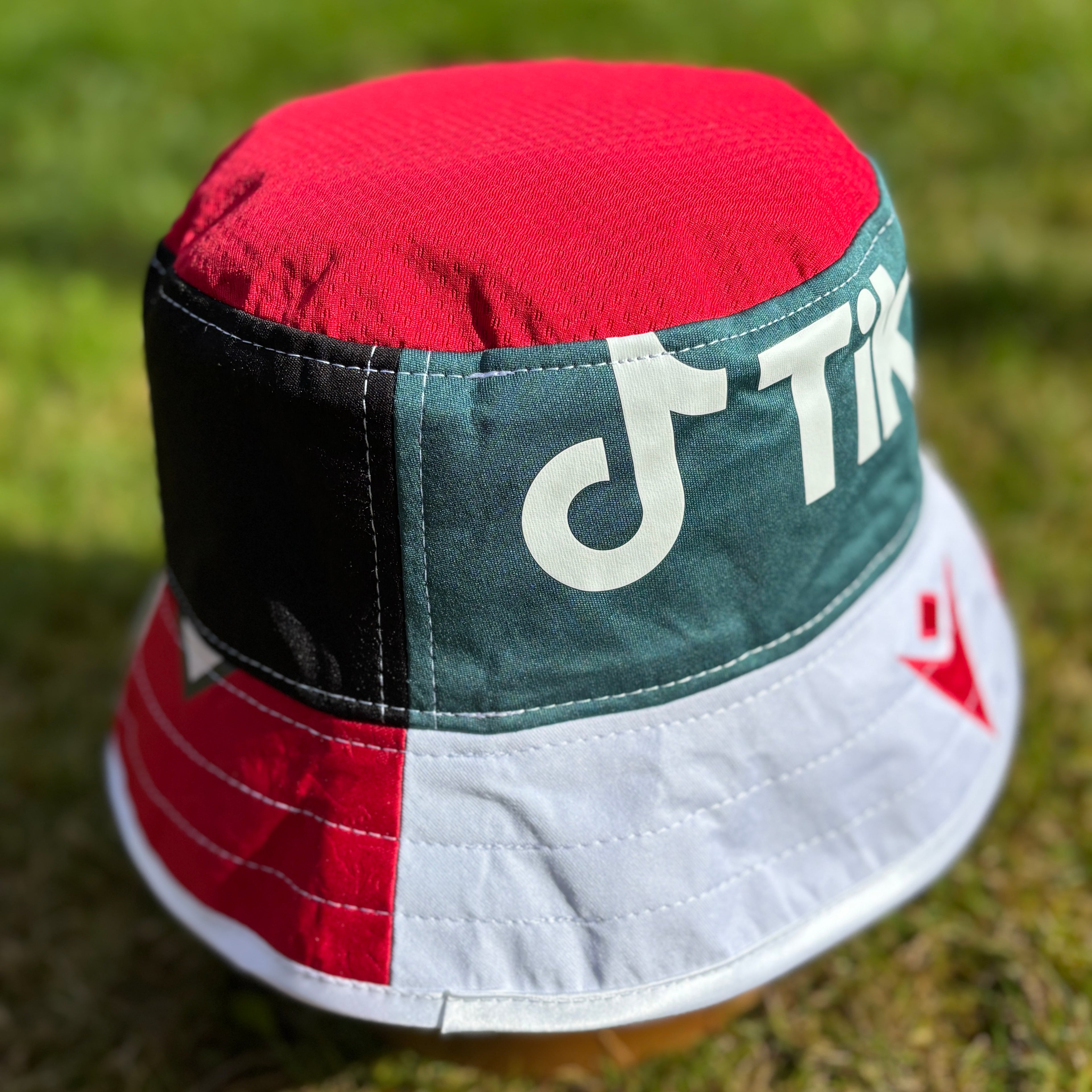 Wrexham bucket hat (adult 62-63 cm) - handmade from original shirts