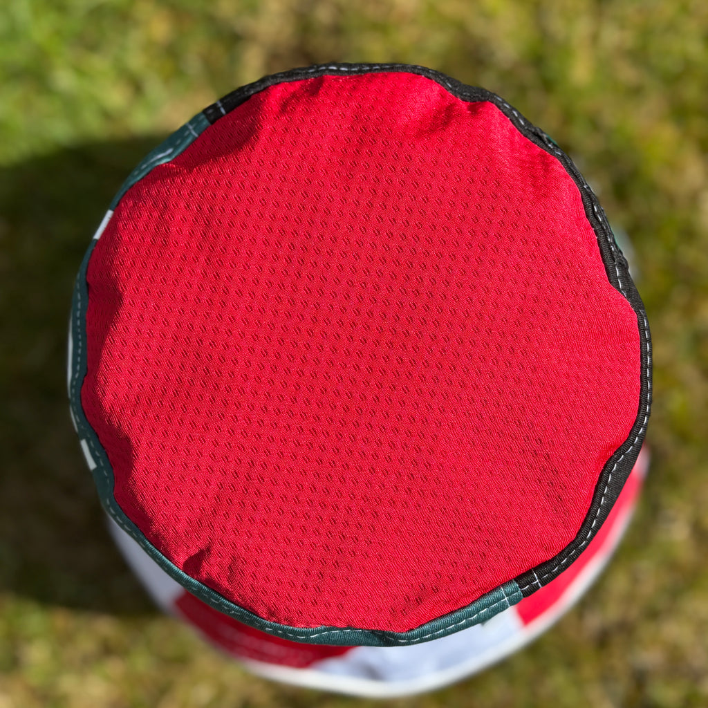 Wrexham bucket hat (adult 62-63 cm) - handmade from original shirts