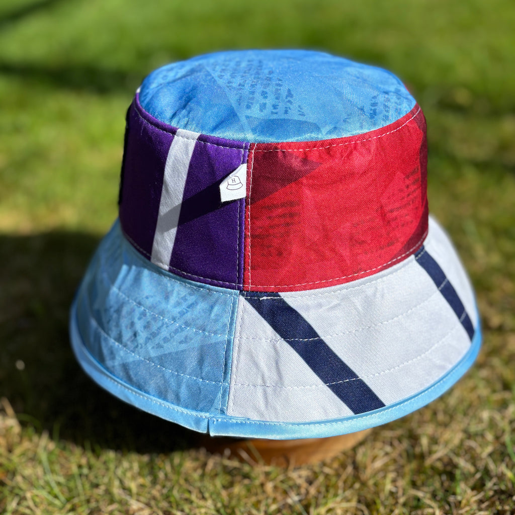 Oasis x Manchester City bucket hat (adult 62-63 cm) - handmade from retro shirts
