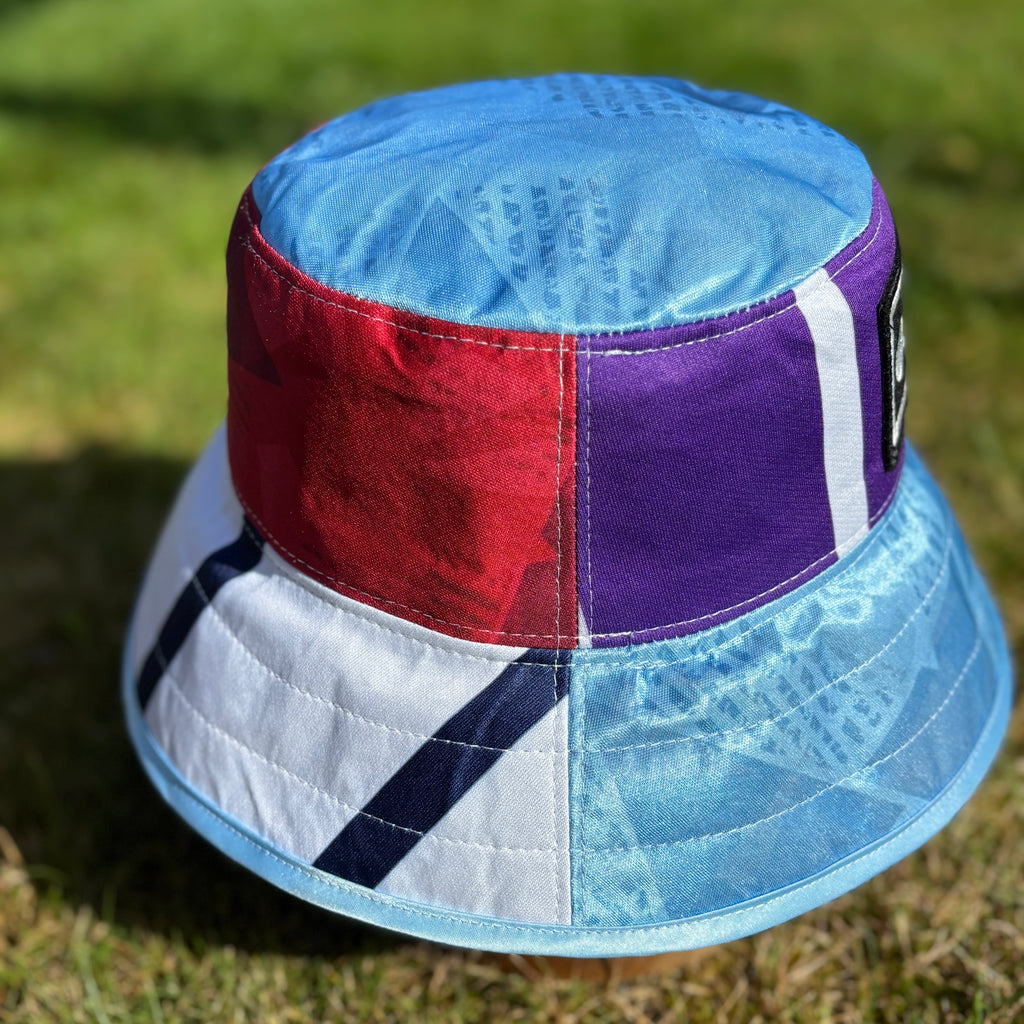 Oasis x Manchester City bucket hat (adult 62-63 cm) - handmade from retro shirts