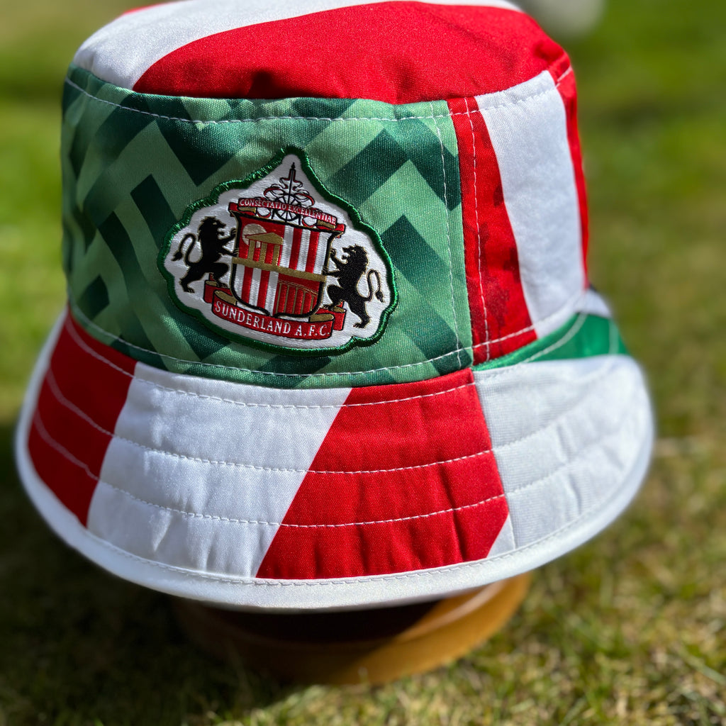 Sunderland bucket hat (adult 62-63cm) - handmade from original shirts