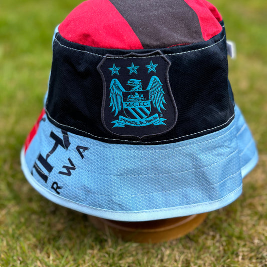 Manchester City bucket hat (Adult 62-63 cm) - made from real shirts