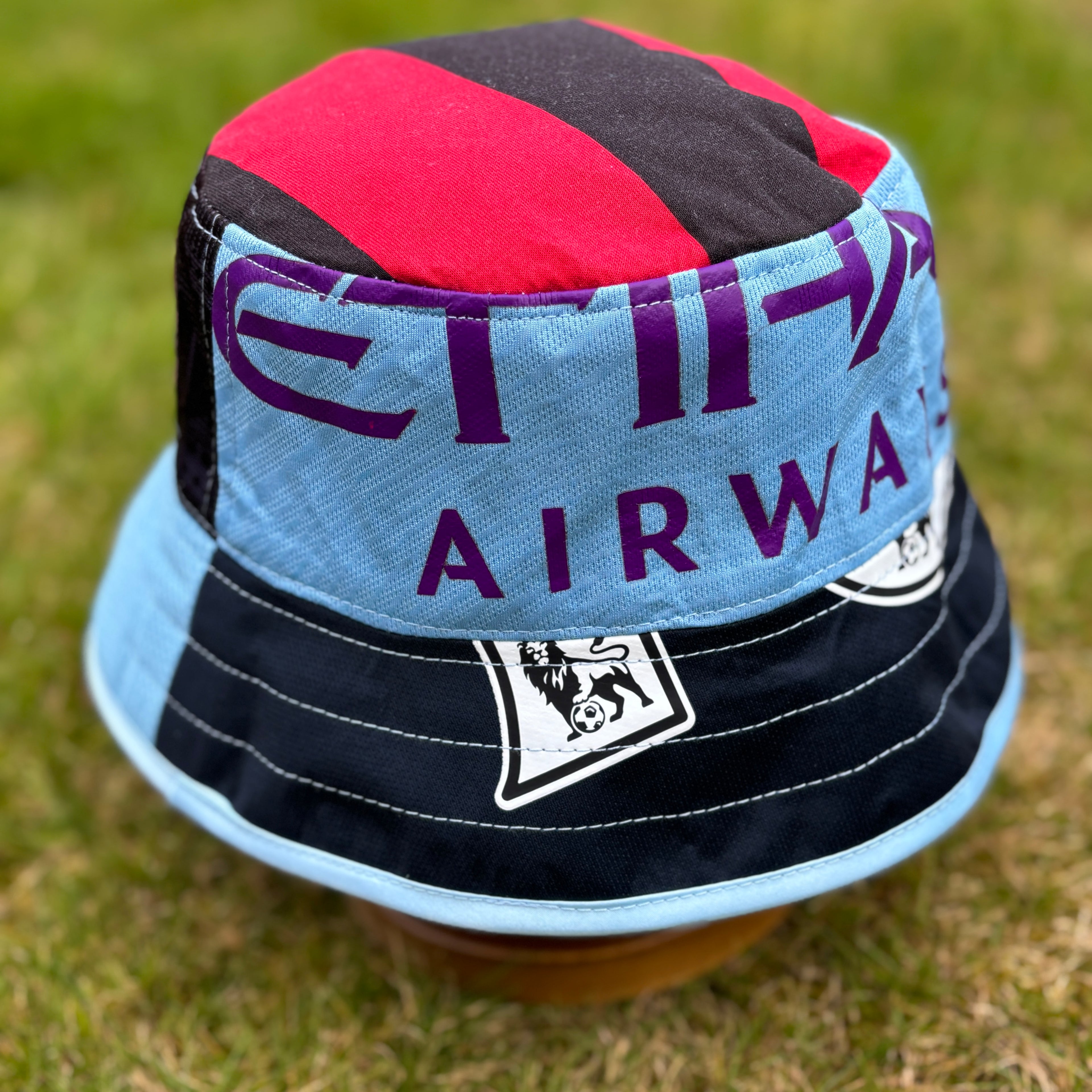 Manchester City bucket hat (Adult 62-63 cm) - made from real shirts
