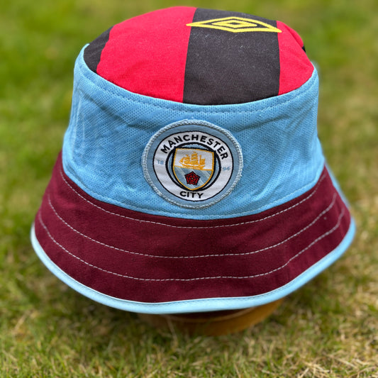 Manchester City bucket hat (Adult 62-63 cm) - made from real shirts