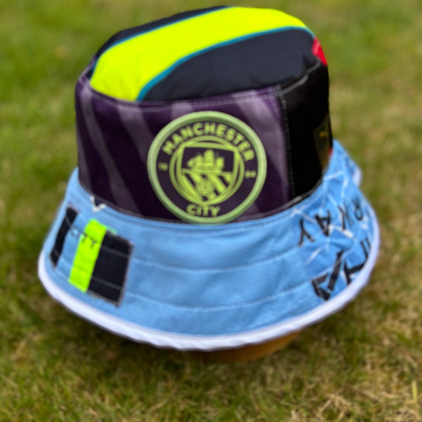 Manchester City bucket hat (Adult 62-63 cm) - made from real shirts