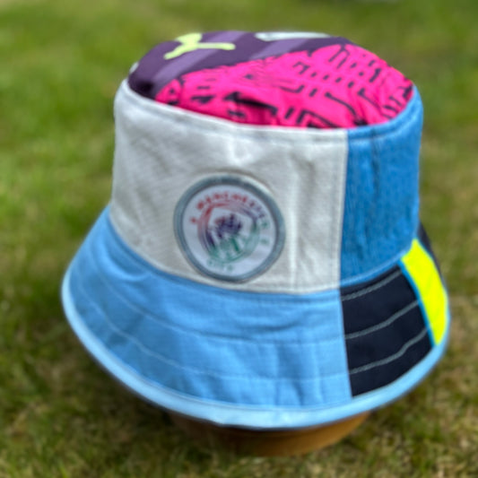 Manchester City bucket hat (Adult 62-63 cm) - made from real shirts