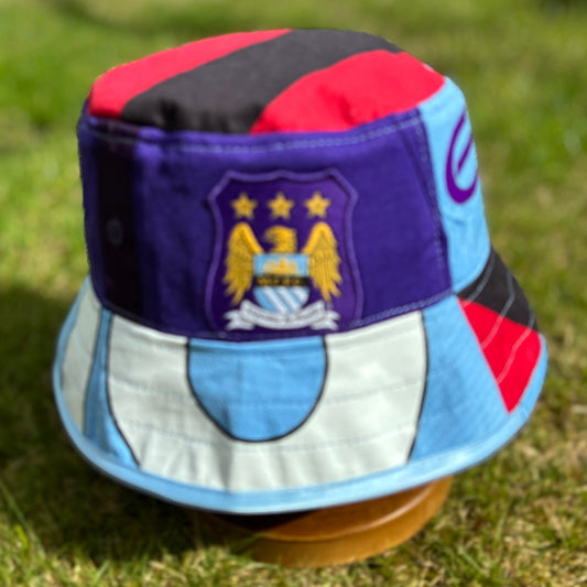 Manchester City bucket hat (Adult 62-63 cm) - made from real shirts