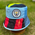 Manchester City bucket hat (Small adult/youth 59-60 cm) - made from real shirts