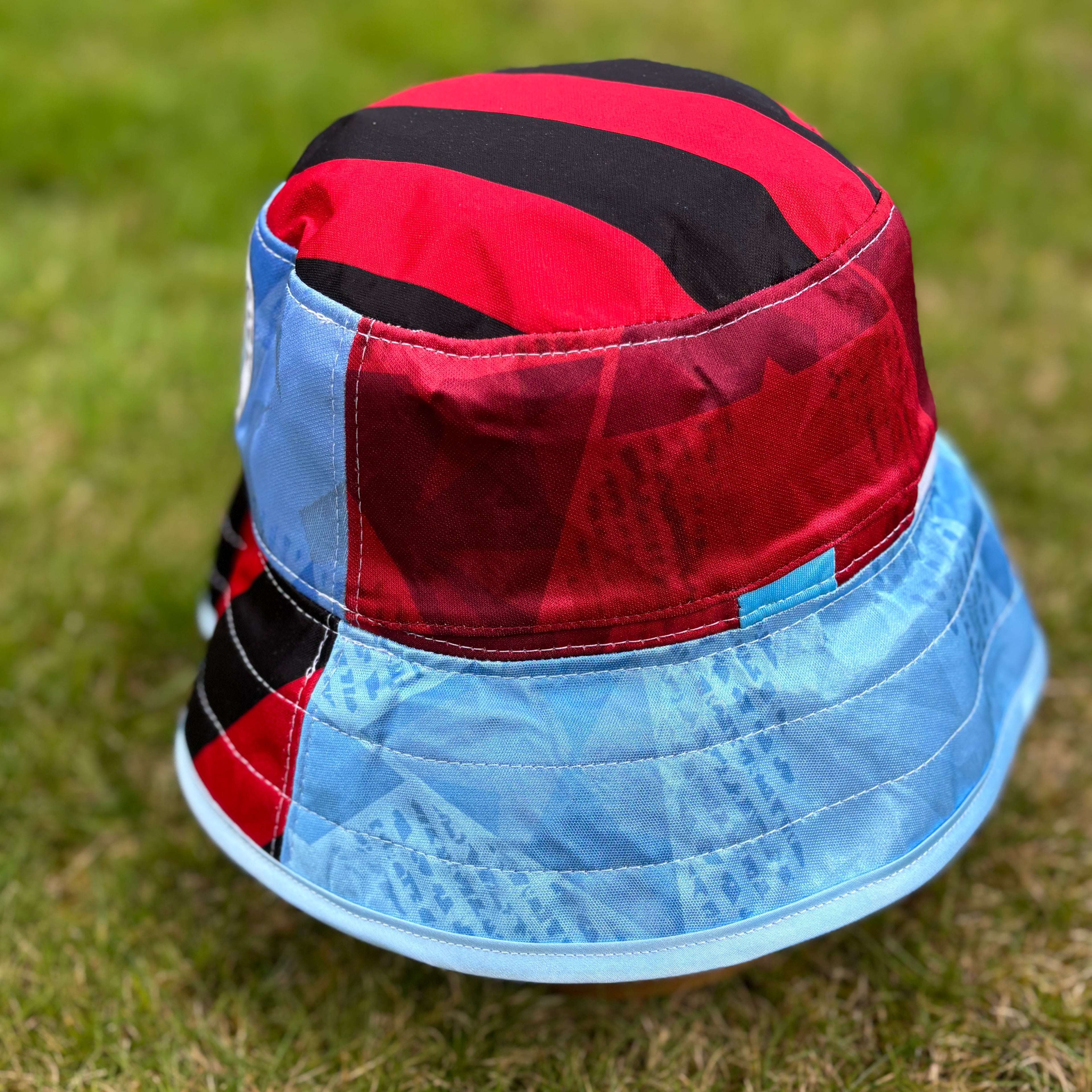 Manchester City bucket hat (Small adult/youth 59-60 cm) - made from real shirts