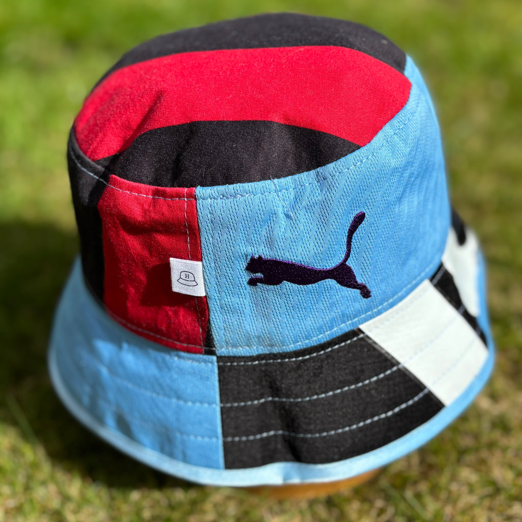 Manchester City bucket hat (Small adult/youth 59-60 cm) - made from real shirts