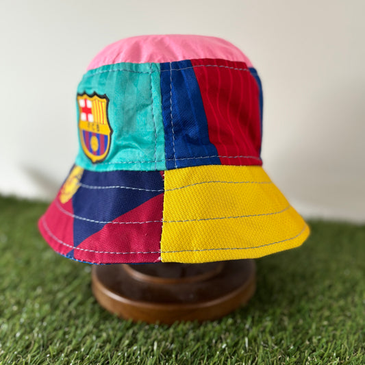 Barcelona bucket hat (adult 61-62 cm) - handmade from original shirts