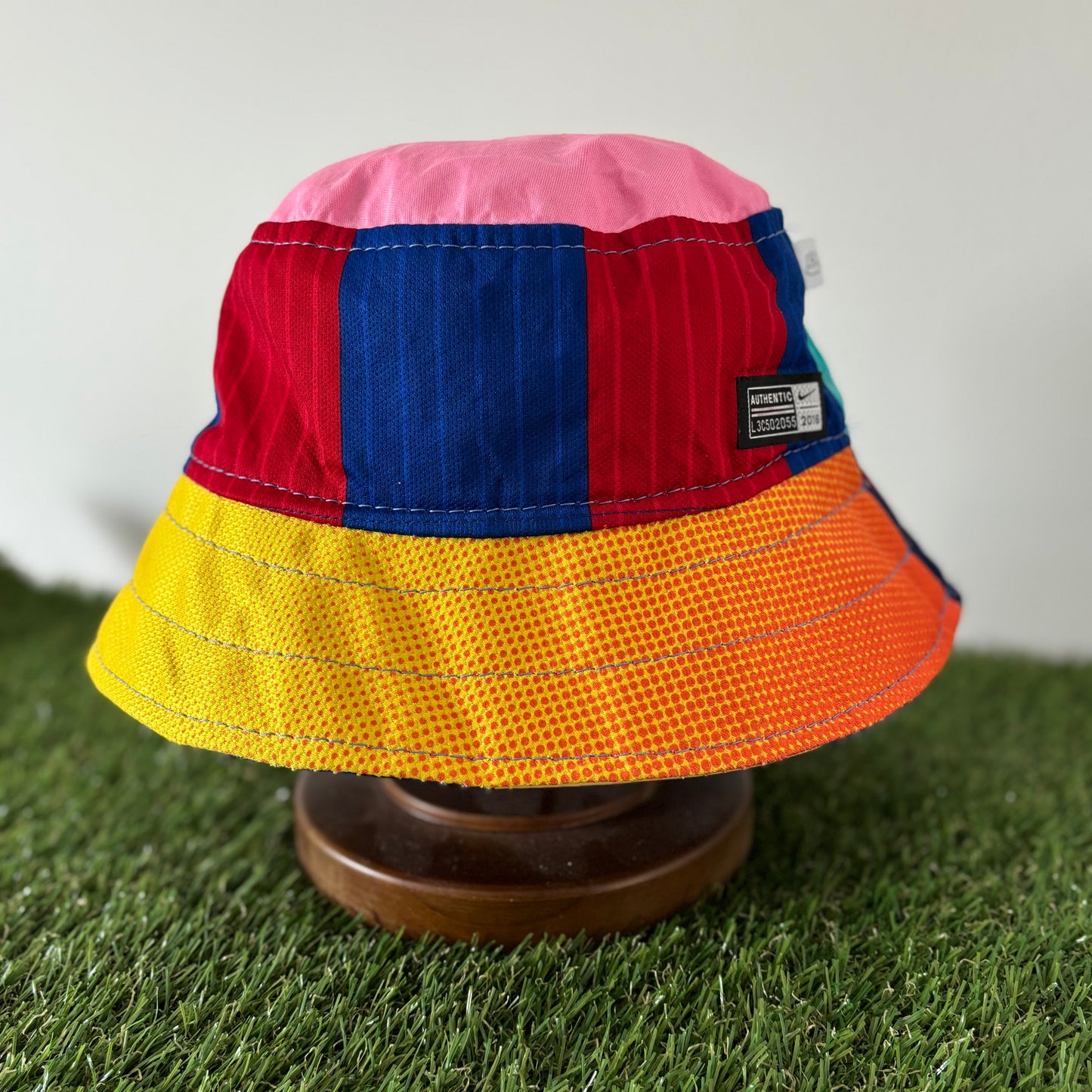 Barcelona bucket hat (adult 61-62 cm) - handmade from original shirts
