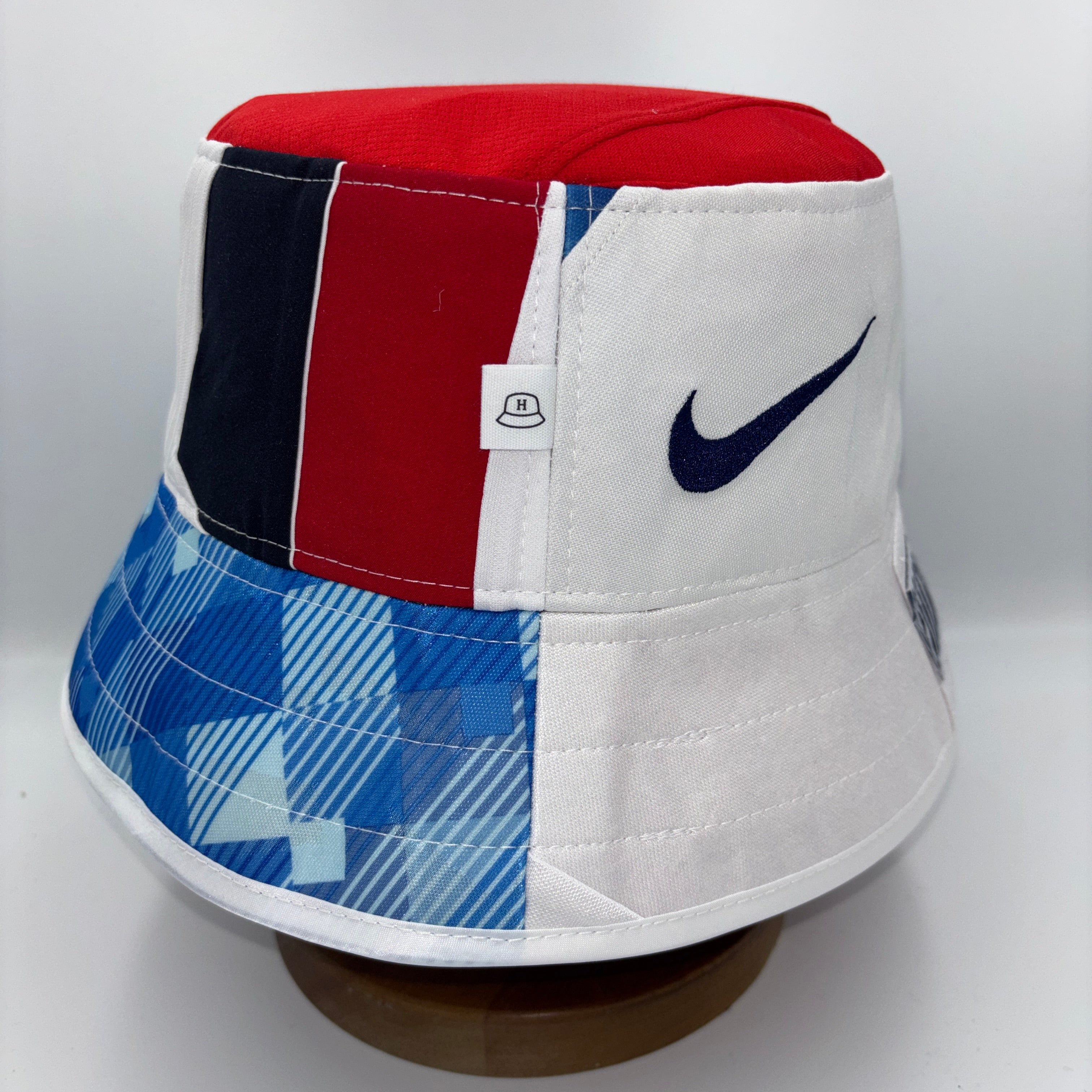 England bucket hat (adult 62-63 cm) - handmade from original shirts