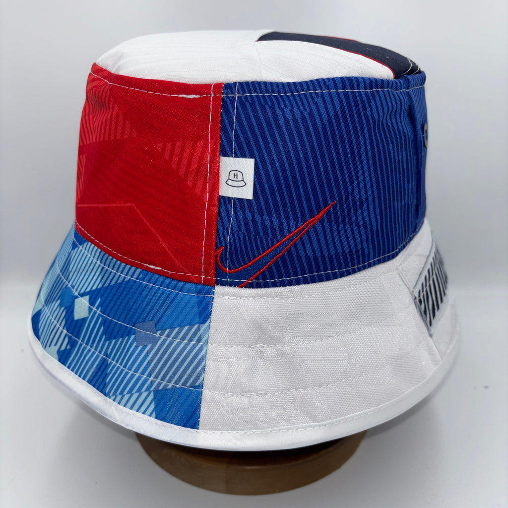 England bucket hat (adult 62-63 cm) - handmade from original shirts