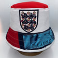 England bucket hat (adult 62-63 cm) - handmade from original shirts