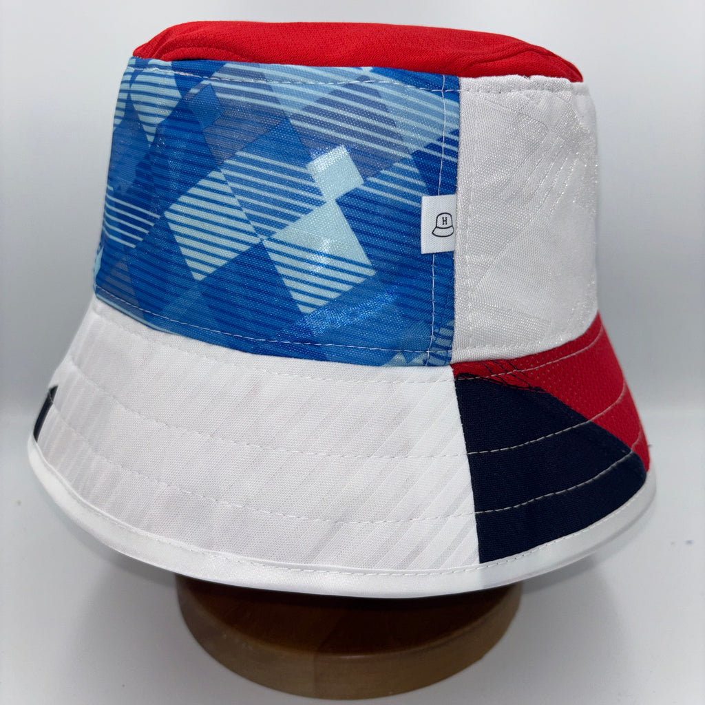 England bucket hat (adult 62-63 cm) - handmade from original shirts