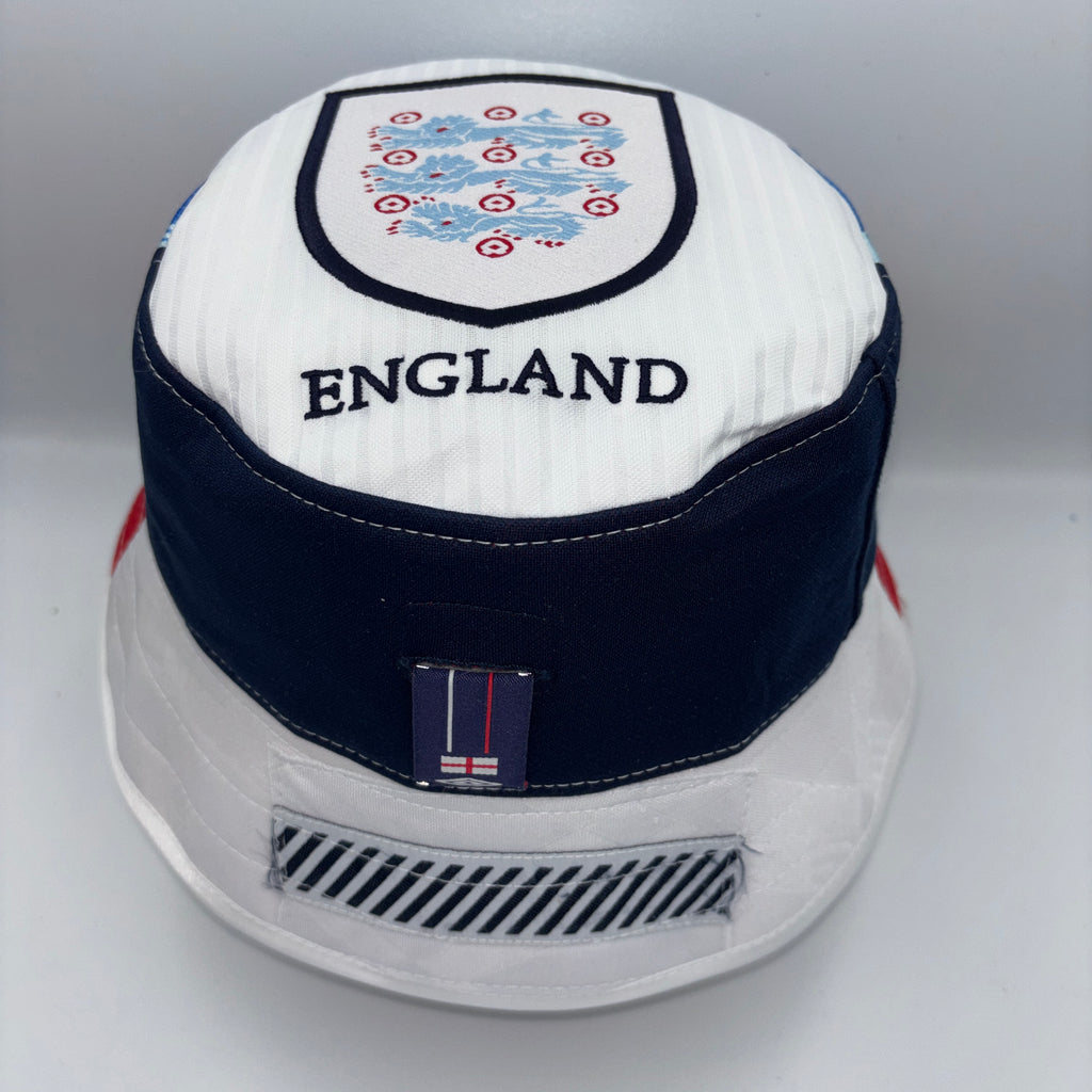 England bucket hat (adult 62-63 cm) - handmade from original shirts