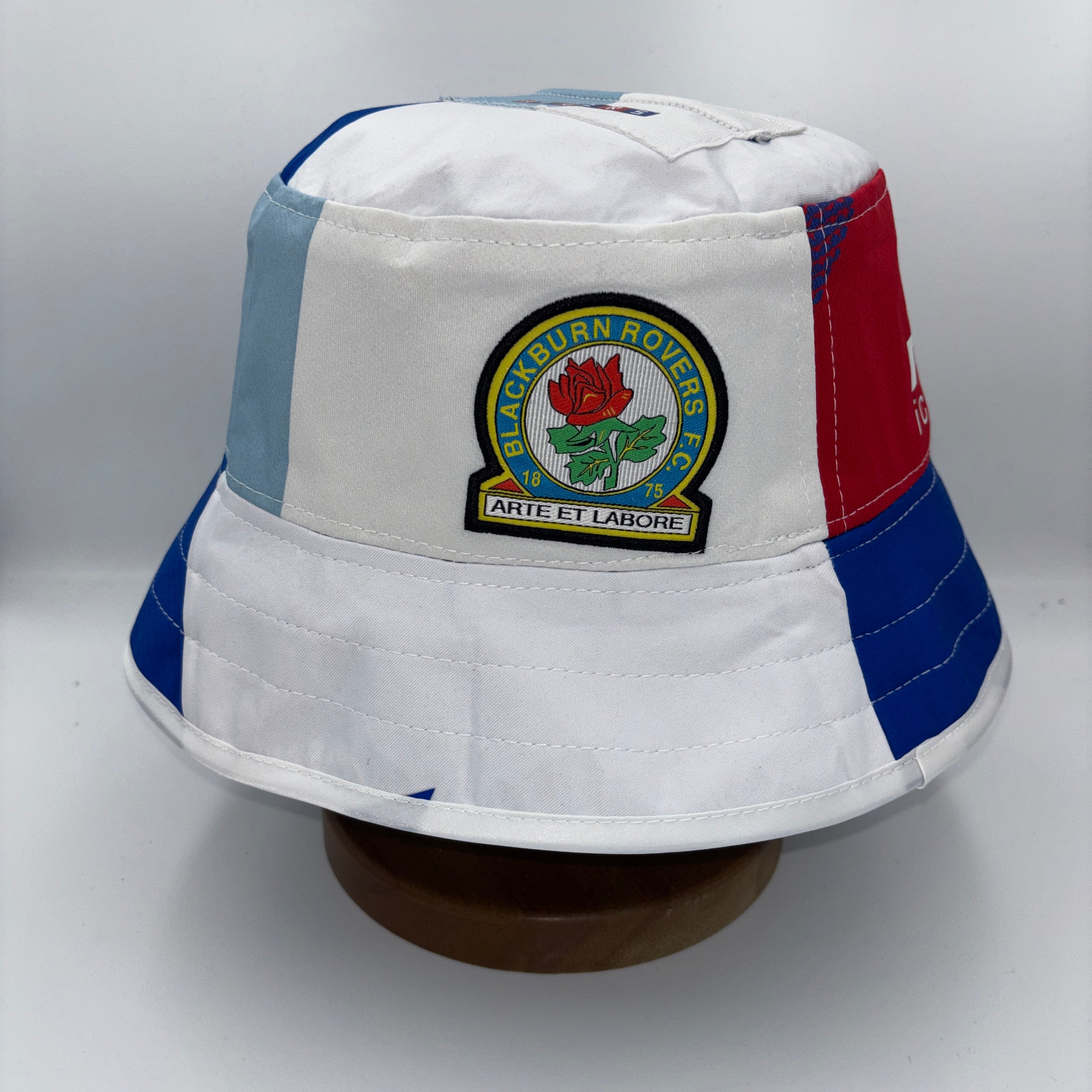 Blackburn Rovers bucket hat (adult 62-63 cm) - handmade from original shirts