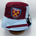West Ham United bucket hat (adult 62-63 cm) - handmade from original shirts