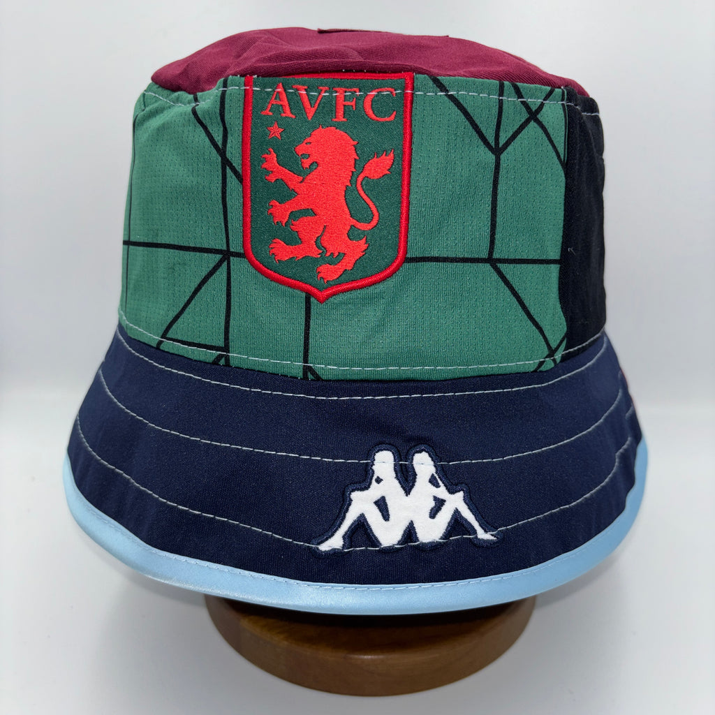 Aston Villa bucket hat (adult 62-63 cm) - handmade from original shirts