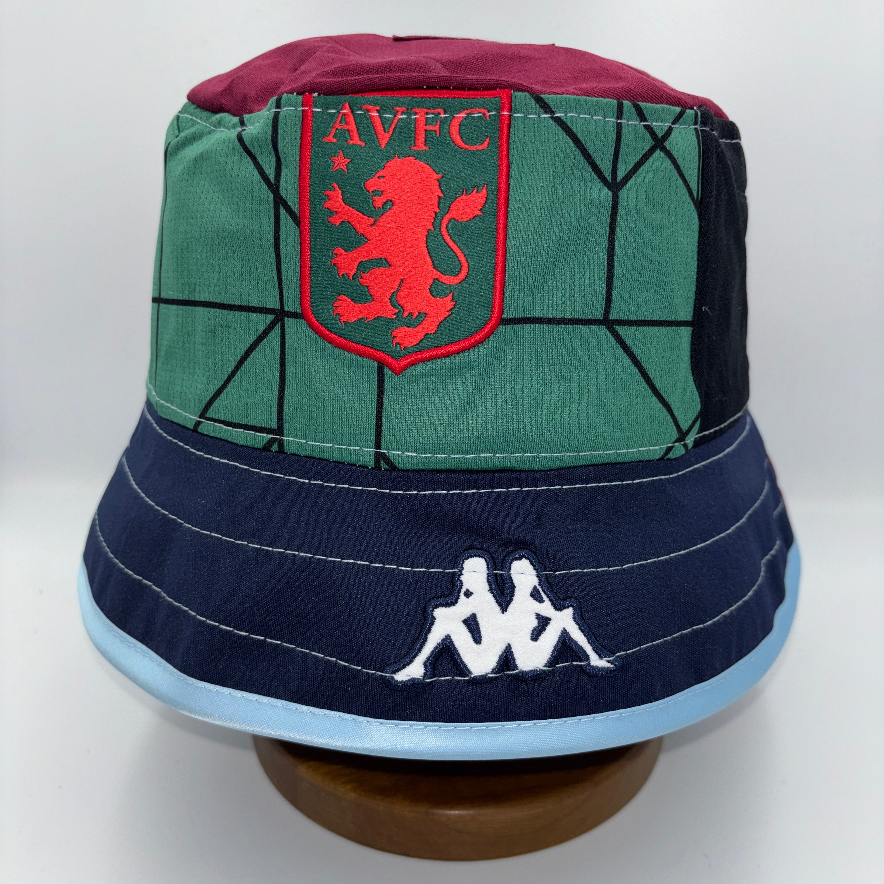 Aston Villa bucket hat (adult 62-63 cm) - handmade from original shirts