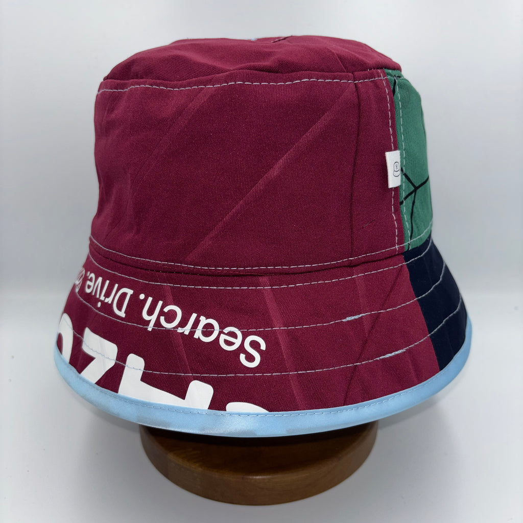Aston Villa bucket hat (adult 62-63 cm) - handmade from original shirts
