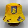 Aston Villa bucket hat (adult 62-63 cm) - handmade from Emi Martinez goalie kit