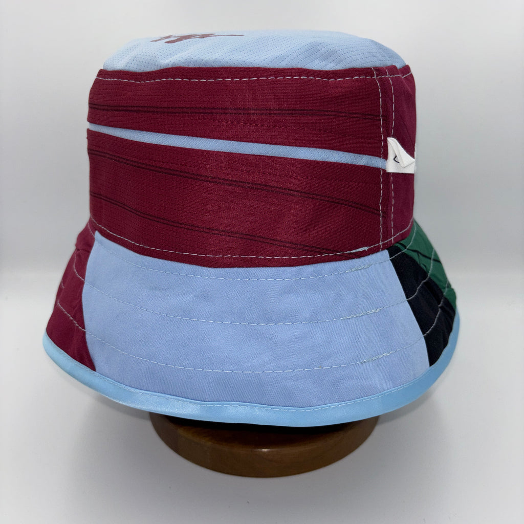 Aston Villa bucket hat (adult 62-63 cm) - handmade from original shirts
