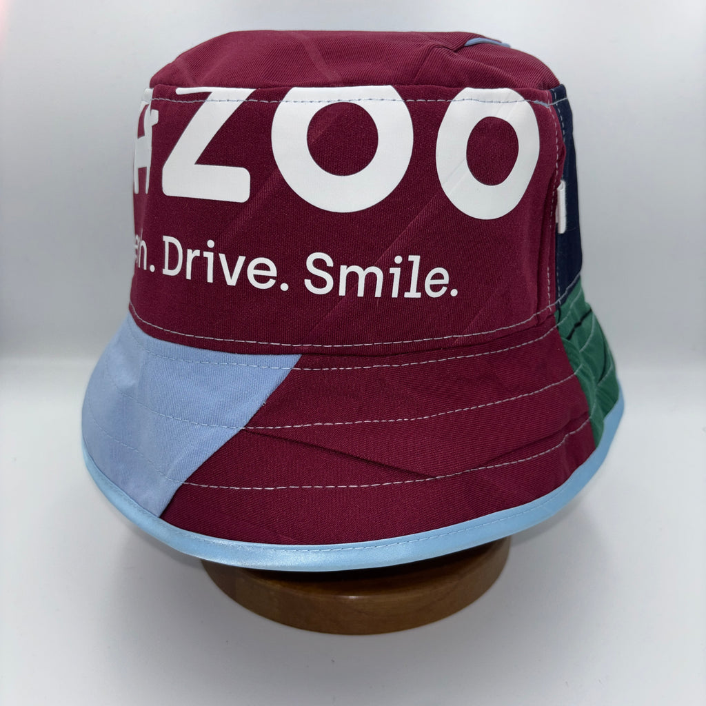 Aston Villa bucket hat (adult 62-63 cm) - handmade from original shirts