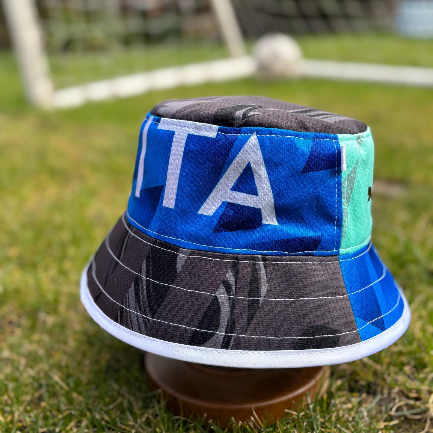 Stockport County bucket hat (adult 62-63 cm) - handmade from original shirts